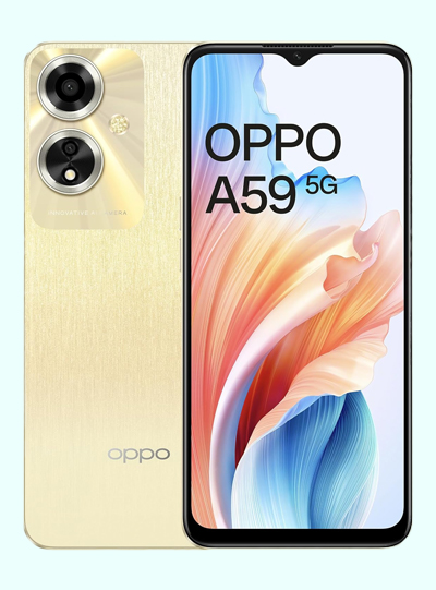 OPPO A59 5G (Silk Gold, 6GB RAM, 128GB Storage)